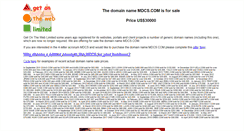 Desktop Screenshot of mdcs.com